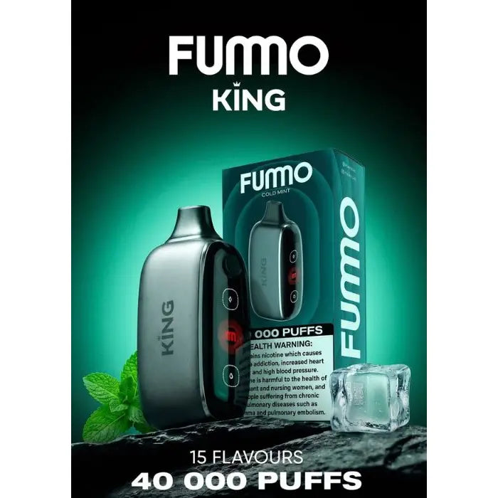 Fumo King 40000 Puffs Disposable Vape - Cold Mint - Disposable Vape - Vapes Uae