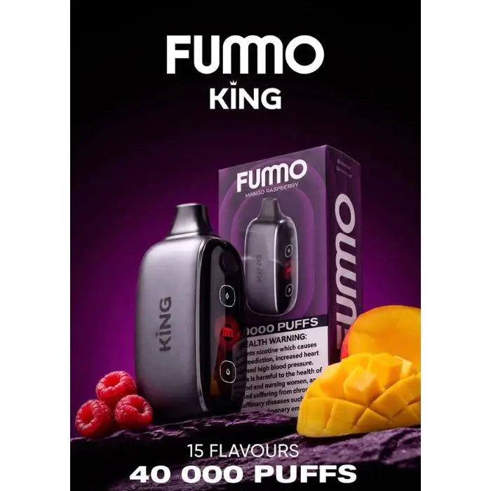 Fumo King 40000 Puffs Disposable Vape - Mango Raspberry - Disposable Vape - Vapes Uae
