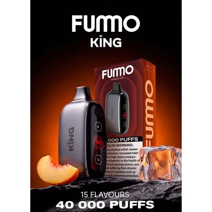 Fumo King 40000 Puffs Disposable Vape - Peach Ice - Disposable Vape - Vapes Uae
