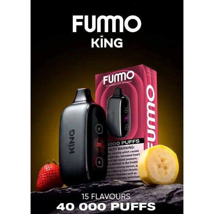 Fumo King 40000 Puffs Disposable Vape - Strawberry Banana - Disposable Vape - Vapes Uae