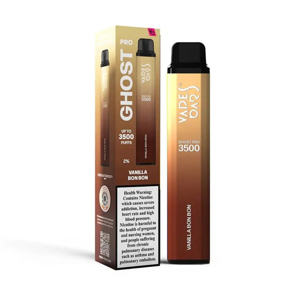 Ghost Pro Vape Bar 3500 Puffs Disposable Vape - Vanila Bon Bon - Disposable Vape - Vapes Uae