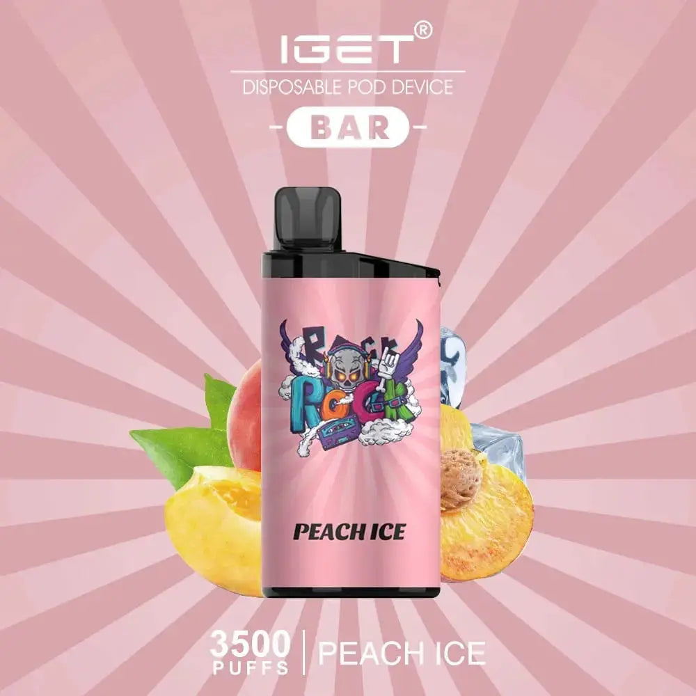 Iget Bar 3500 Puffs Disposable Vape - Peach Ice - Disposable Vape - Vapes Uae