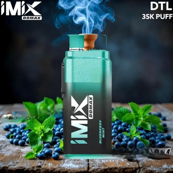 Imix Domax 35000 Puffs Disposable Vape - Blueberry Mint - Disposable Vape - Vapes Uae