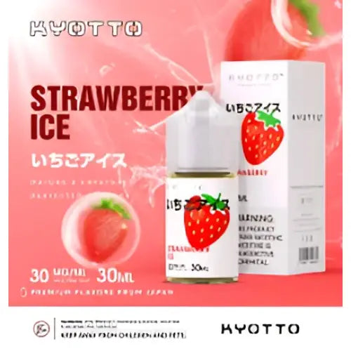 Kyotto Premium E-liquid 30ml - 30mg - Strawberry Ice / 30 - Mg - E-liquid - Vapes Uae
