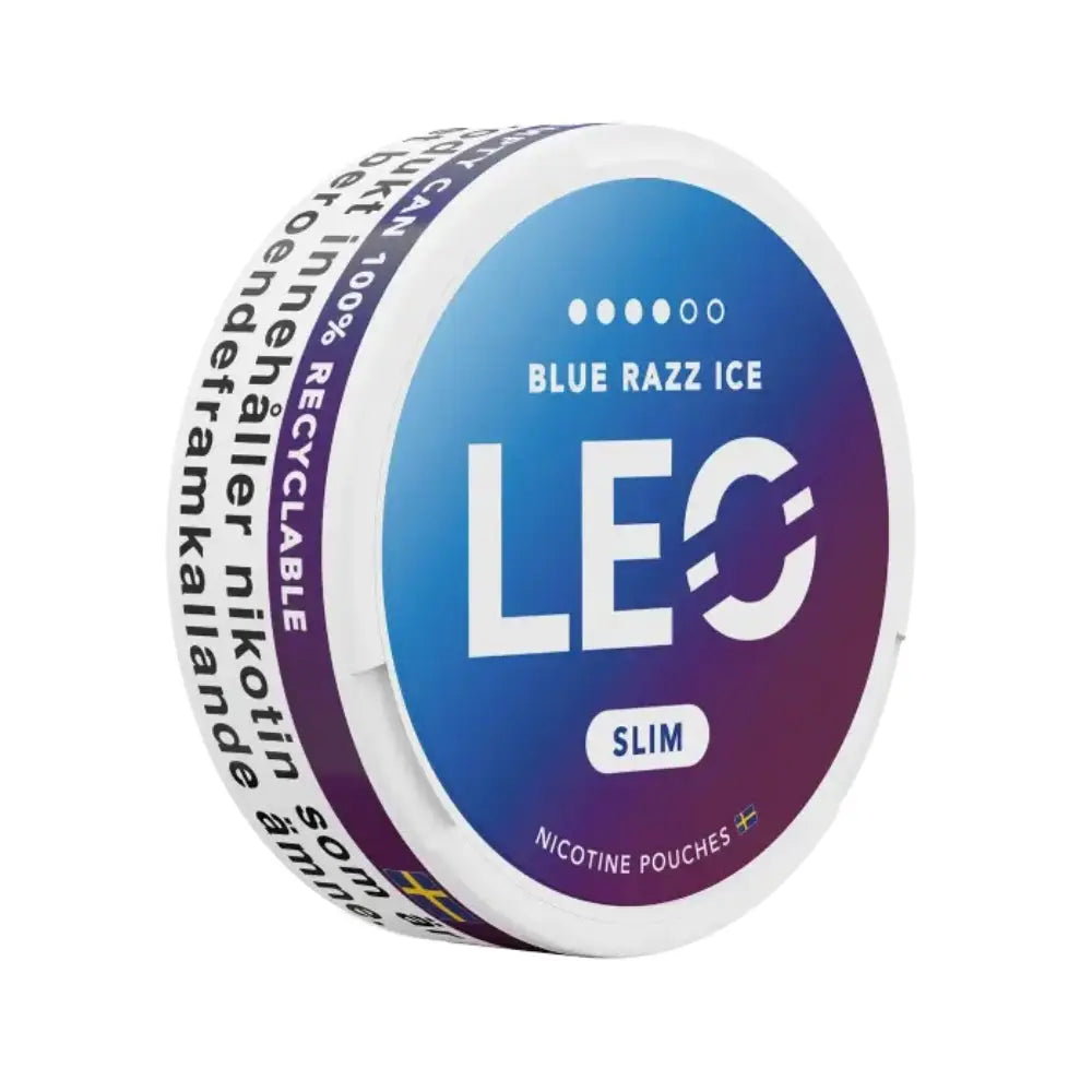 Leo Nicotine Pouches - Blue Razz Ice - 12mg - Nicotine Pouch - Vapes Uae