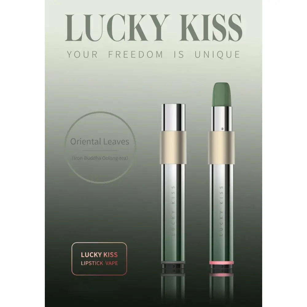 Lucky Kiss Lipstick Vape - Iron Buddha Oolong Tea - Disposable Vape - Vapes Uae