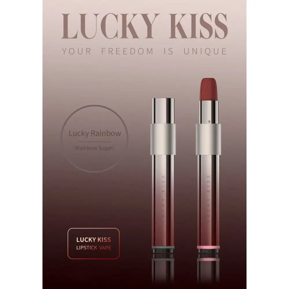 Lucky Kiss Lipstick Vape - Rainbow Sugar - Disposable Vape - Vapes Uae