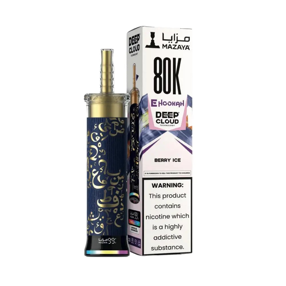 Mazaya Deep Cloud 80000 Puffs Disposable Vape - Berry Ice - Disposable Vape - Vapes Uae
