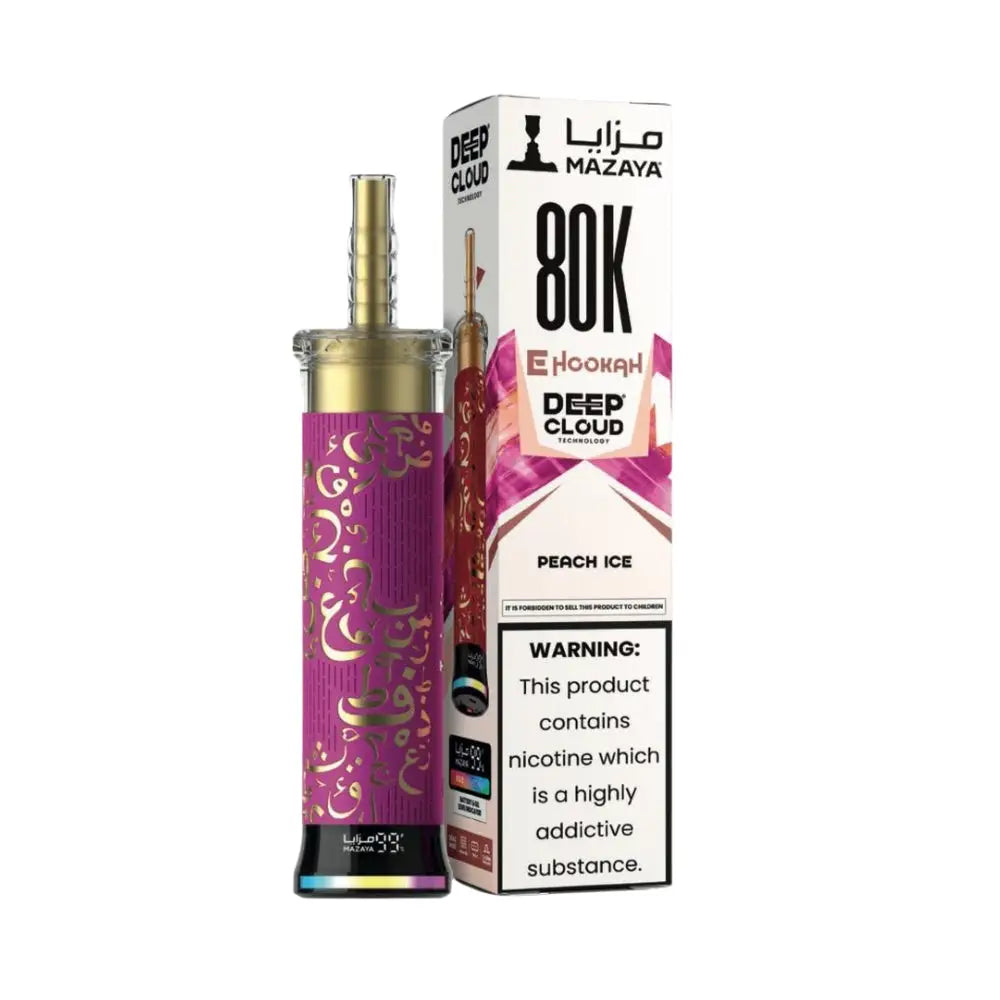Mazaya Deep Cloud 80000 Puffs Disposable Vape - Peach Ice - Disposable Vape - Vapes Uae