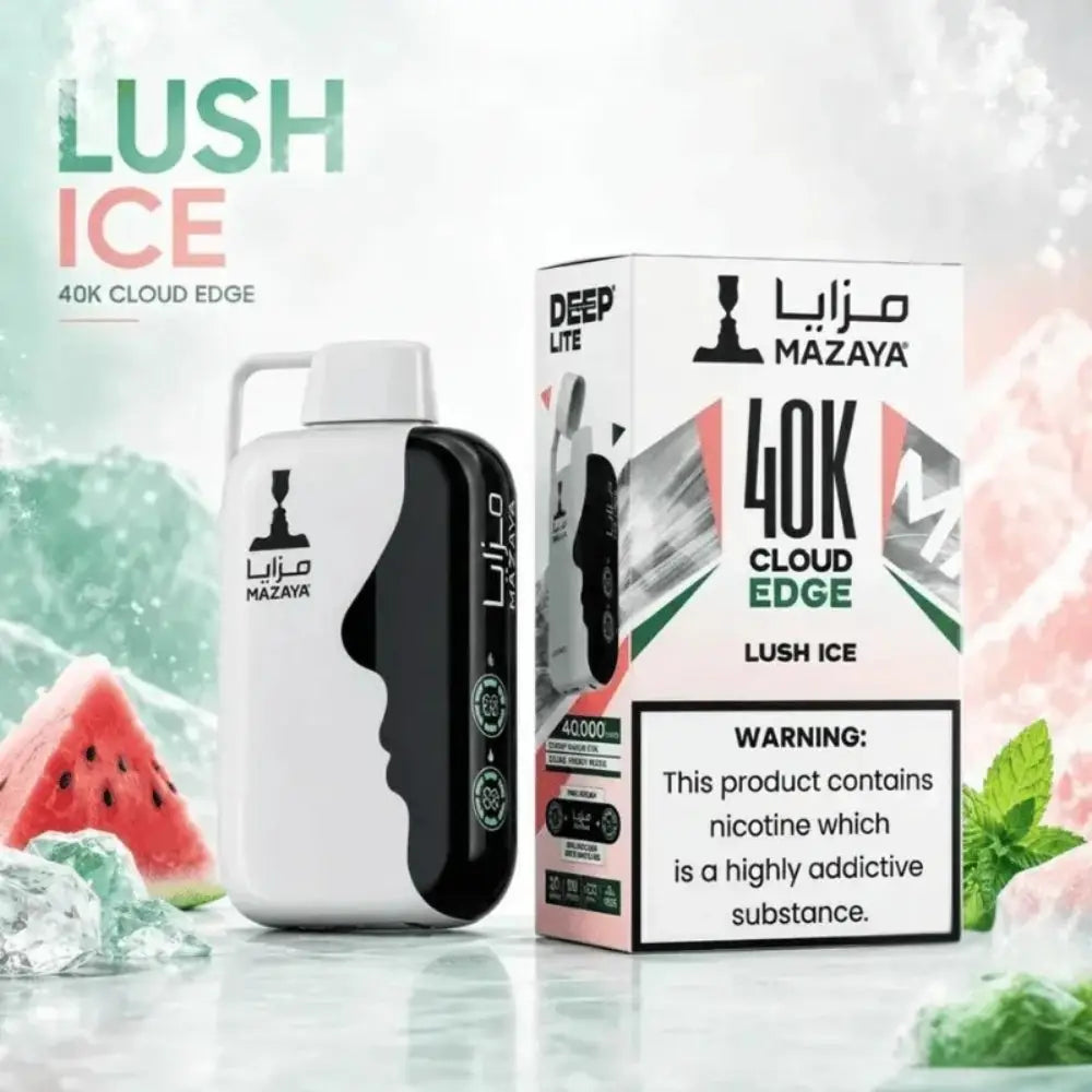 Mazaya Deep Lite Cloud Edge 40000 Puffs Disposable Vape - Lush Ice - Disposable Vape - Vapes Uae