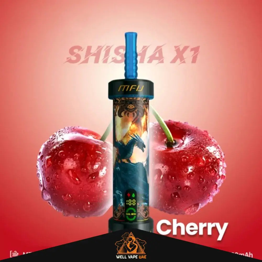 Mfu Shisha X1 40000 Puffs Disposable Vape - Cherry - Disposable Vape - Vapes Uae
