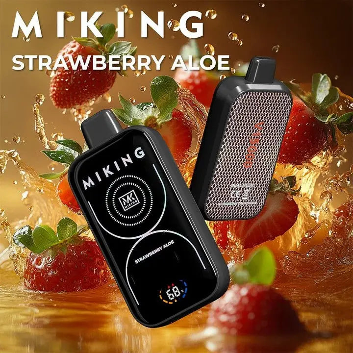 Miking 15000 Puffs Disposable Vape - Strawberry Aloe - Disposable Vape - Vapes Uae