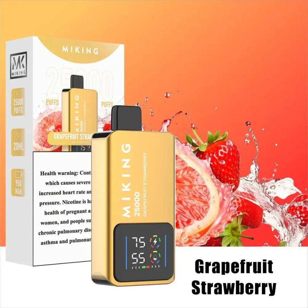 Miking 25000 Puffs Disposable Vape - Grapefruit Strawberry - Disposable Vape - Vapes Uae
