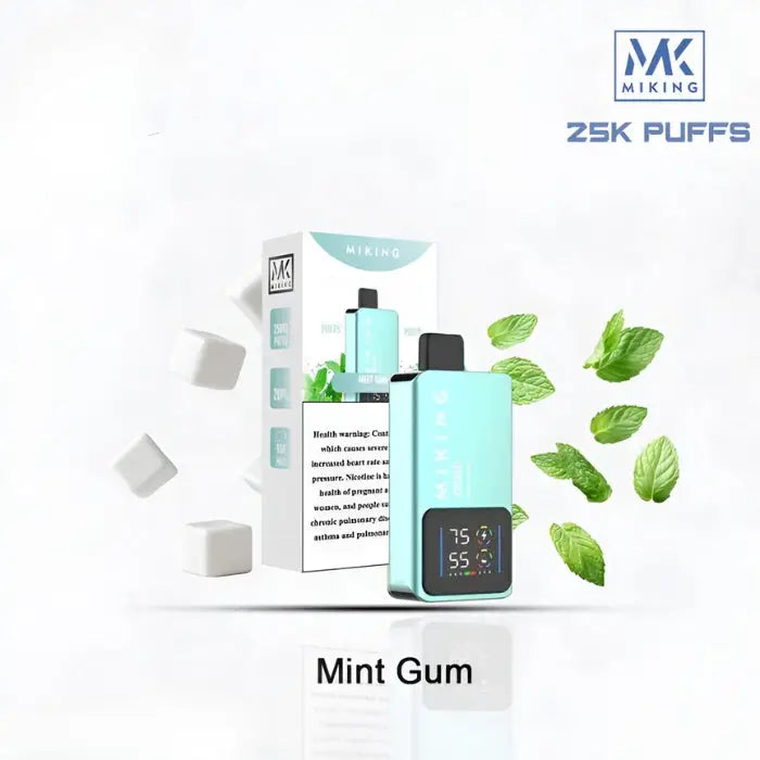 Miking 25000 Puffs Disposable Vape - Mint Gum - Disposable Vape - Vapes Uae