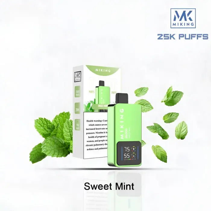 Miking 25000 Puffs Disposable Vape - Sweet Mint - Disposable Vape - Vapes Uae