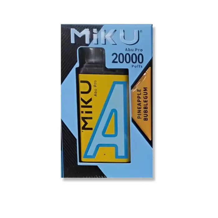 Miku Abu Pro 20000 Puffs Disposable Vape - Pineapple Bubble Gum - Disposable Vape - Vapes Uae