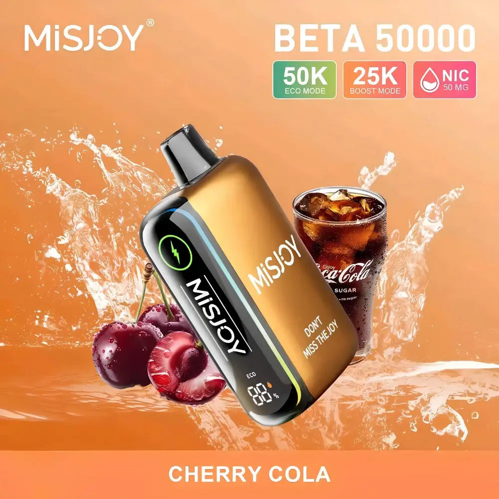 Misjoy Beta 50000 Puffs Disposable Vape - Cherry Cola - Disposable Vape - Vapes Uae