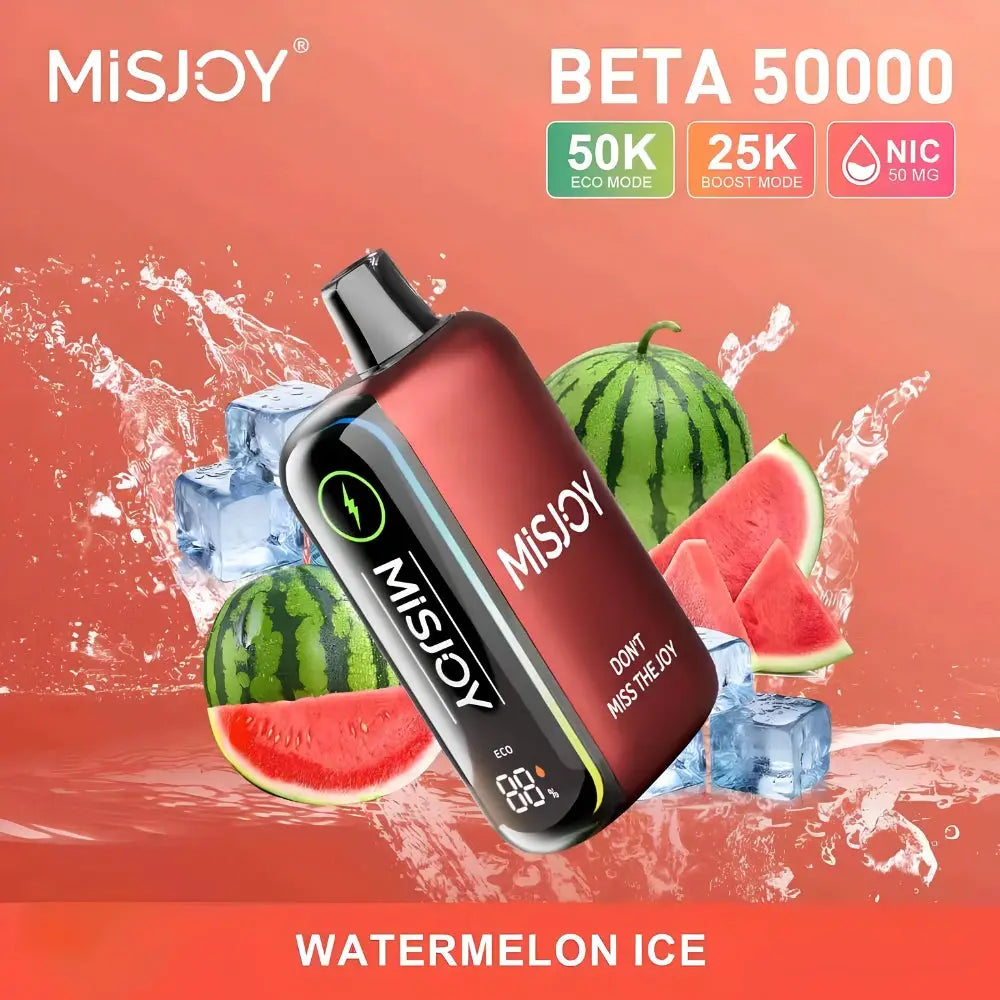 Misjoy Beta 50000 Puffs Disposable Vape - Watermelon Ice - Disposable Vape - Vapes Uae