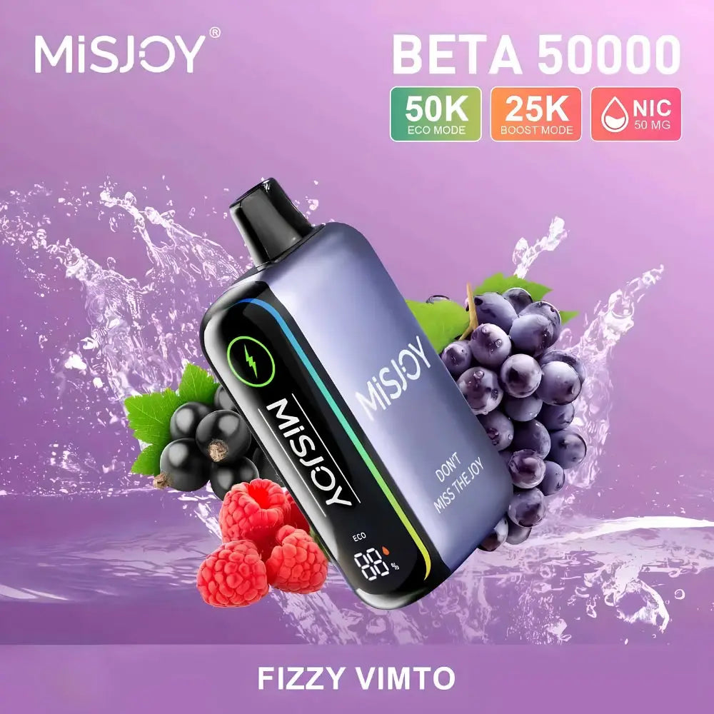 Misjoy Beta 50000 Puffs Disposable Vape - Fizzy Vimto - Disposable Vape - Vapes Uae
