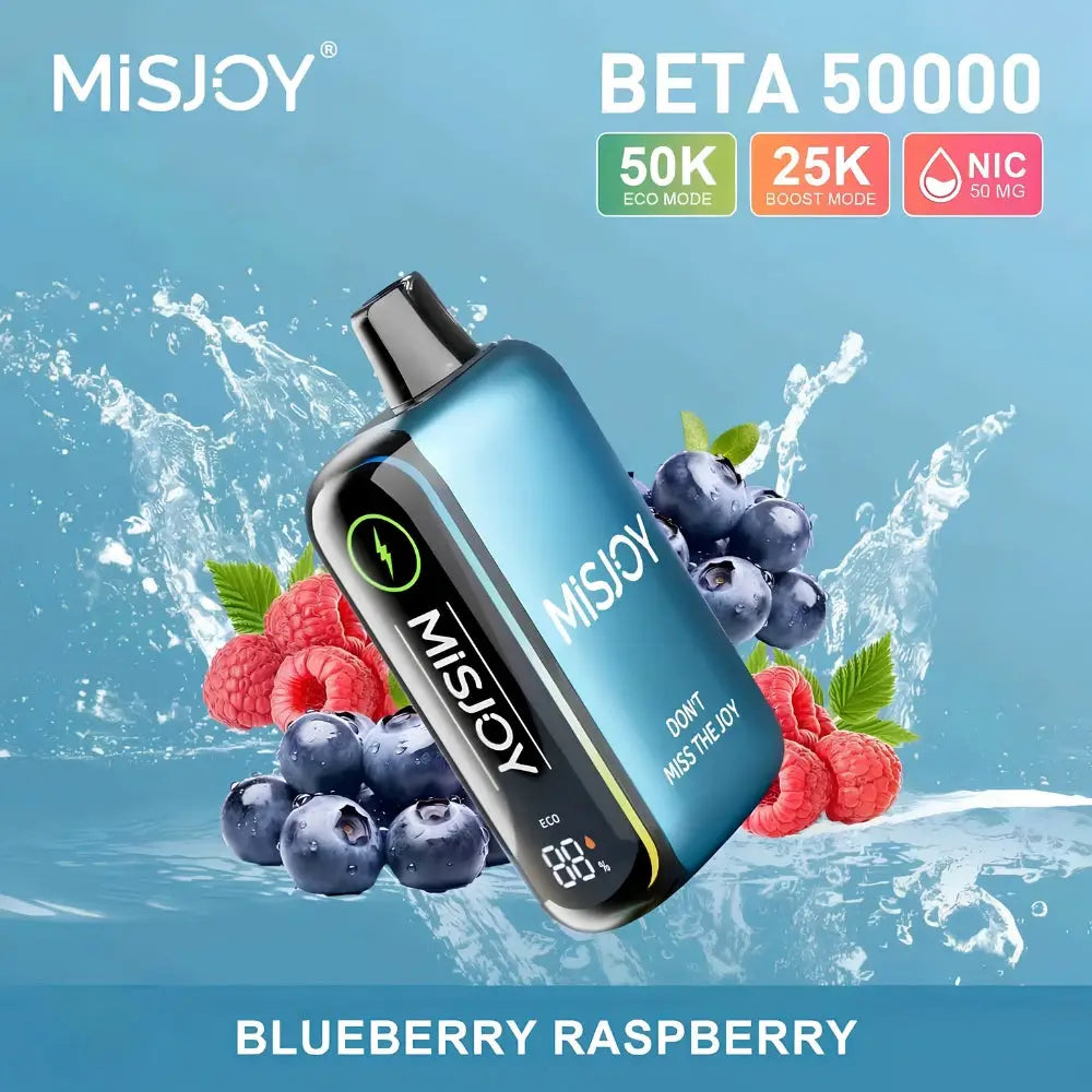 Misjoy Beta 50000 Puffs Disposable Vape - Blueberry Raspberry - Disposable Vape - Vapes Uae