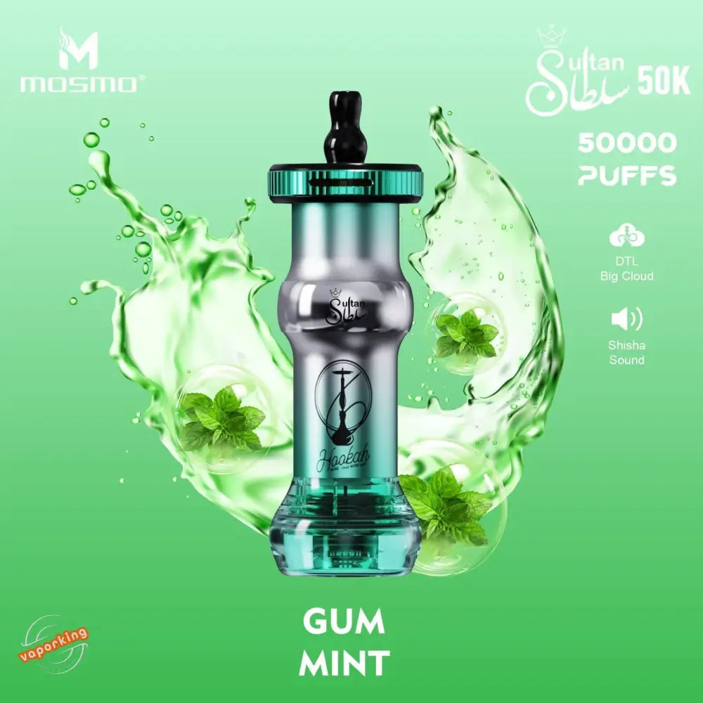 Mosmo Sultan 50000 Puffs Disposable Vape - Gum Mint - Disposable Vape - Vapes Uae