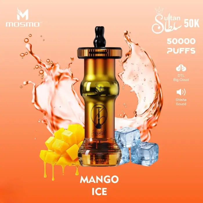 Mosmo Sultan 50000 Puffs Disposable Vape - Mango Ice - Disposable Vape - Vapes Uae