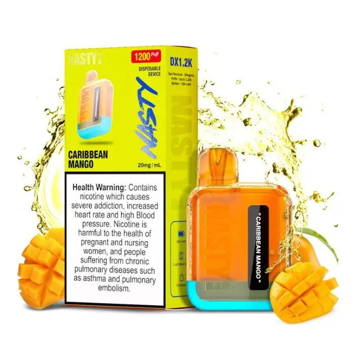 Nasty Bar Dx 1200 Puffs Disposable Vape - Caribbean Mango - Disposable Vape - Vapes Uae