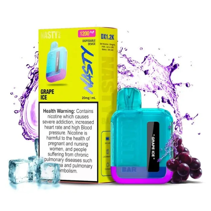 Nasty Bar Dx 1200 Puffs Disposable Vape - Grape Ice - Disposable Vape - Vapes Uae