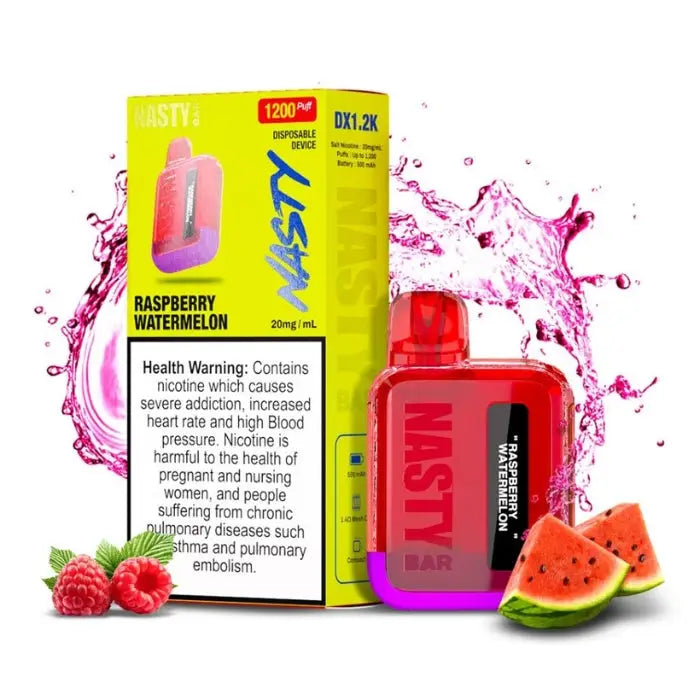 Nasty Bar Dx 1200 Puffs Disposable Vape - Raspberry Watermelon - Disposable Vape - Vapes Uae