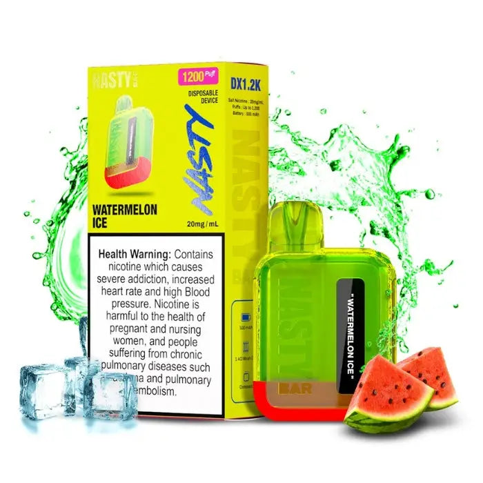 Nasty Bar Dx 1200 Puffs Disposable Vape - Watermelon Ice - Disposable Vape - Vapes Uae
