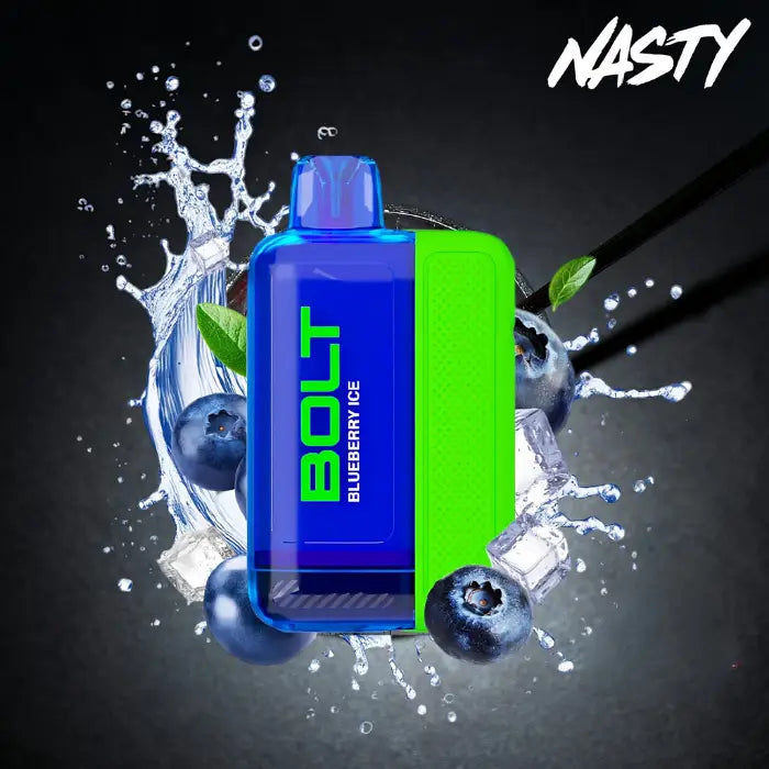 Nasty Bolt 50000 Puffs Disposable Vape - Blueberry Ice - Disposable Vape - Vapes Uae