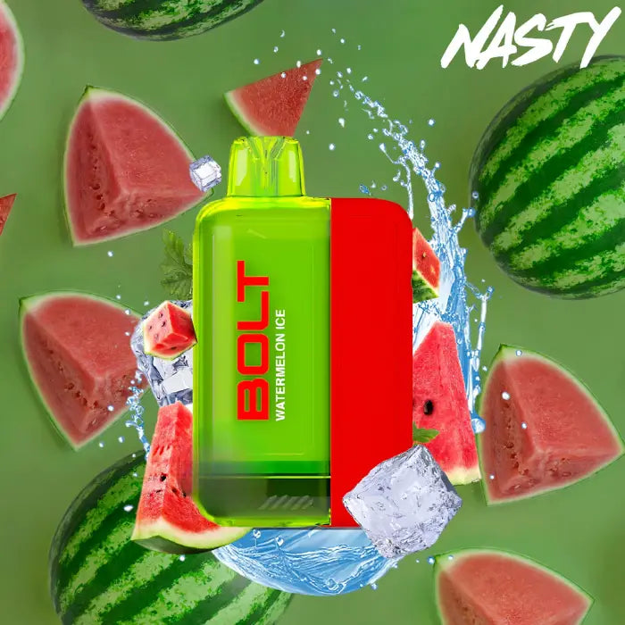 Nasty Bolt 50000 Puffs Disposable Vape - Watermelon Ice - Disposable Vape - Vapes Uae