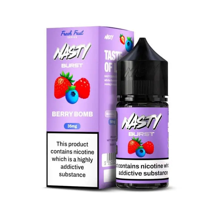 Nasty Burst Salt Nicotine E-liquid - Berry Bomb / 20mg - E-liquid - Vapes Uae