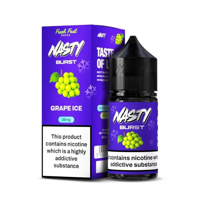 Nasty Burst Salt Nicotine E-liquid - Grape Ice / 20mg - E-liquid - Vapes Uae