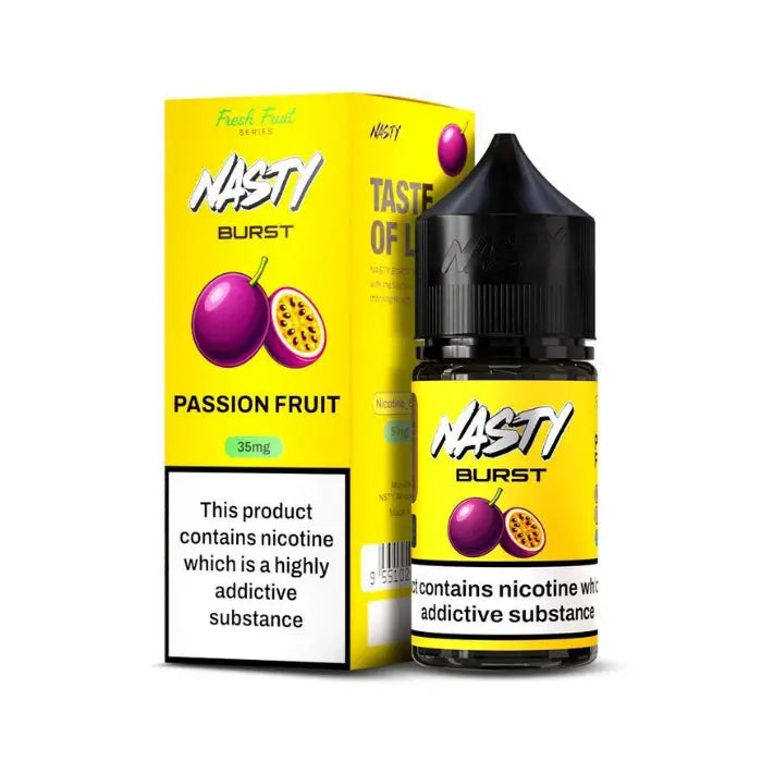 Nasty Burst Salt Nicotine E-liquid - Passion Fruit / 20mg - E-liquid - Vapes Uae