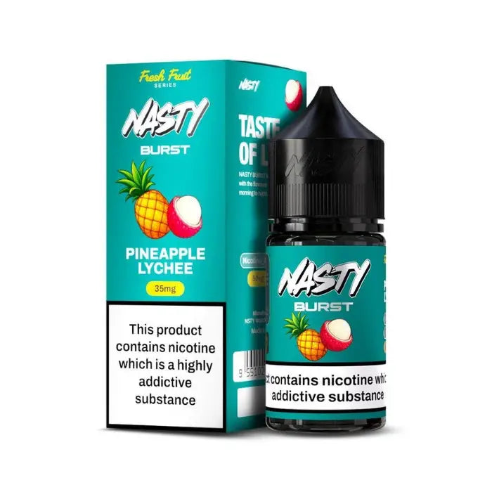 Nasty Burst Salt Nicotine E-liquid - Pineapple Lychee / 20mg - E-liquid - Vapes Uae
