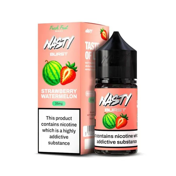 Nasty Burst Salt Nicotine E-liquid - Strawberry Watermelon / 20mg - E-liquid - Vapes Uae