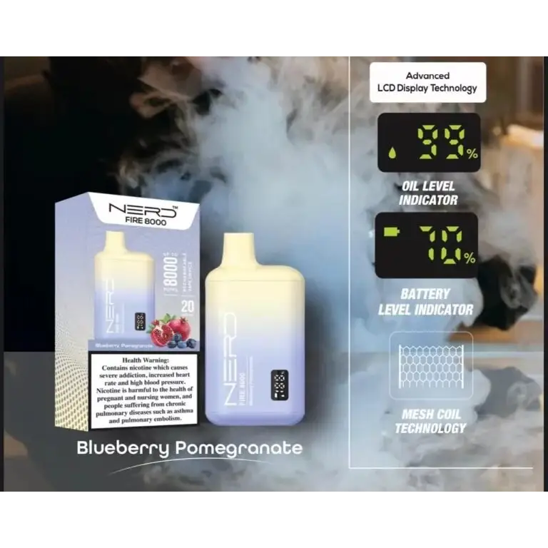 Nerd Fire 8000 Puffs Disposable Vape - Disposable Vape - Vapes Uae