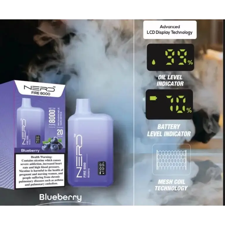 Nerd Fire 8000 Puffs Disposable Vape - Disposable Vape - Vapes Uae