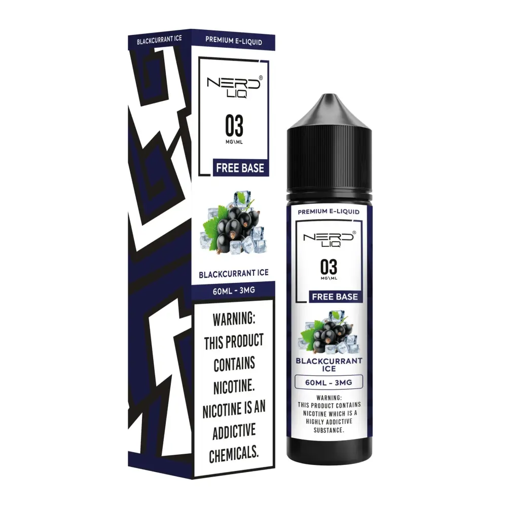 Nerd Liq E-liquid Vape Juice 60ml - Black Currant Ice - E-liquid - Vapes Uae