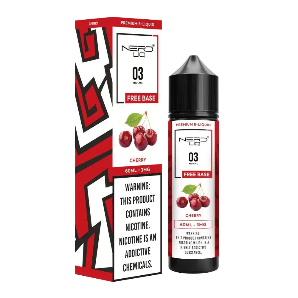 Nerd Liq E-liquid Vape Juice 60ml - Cherry - E-liquid - Vapes Uae