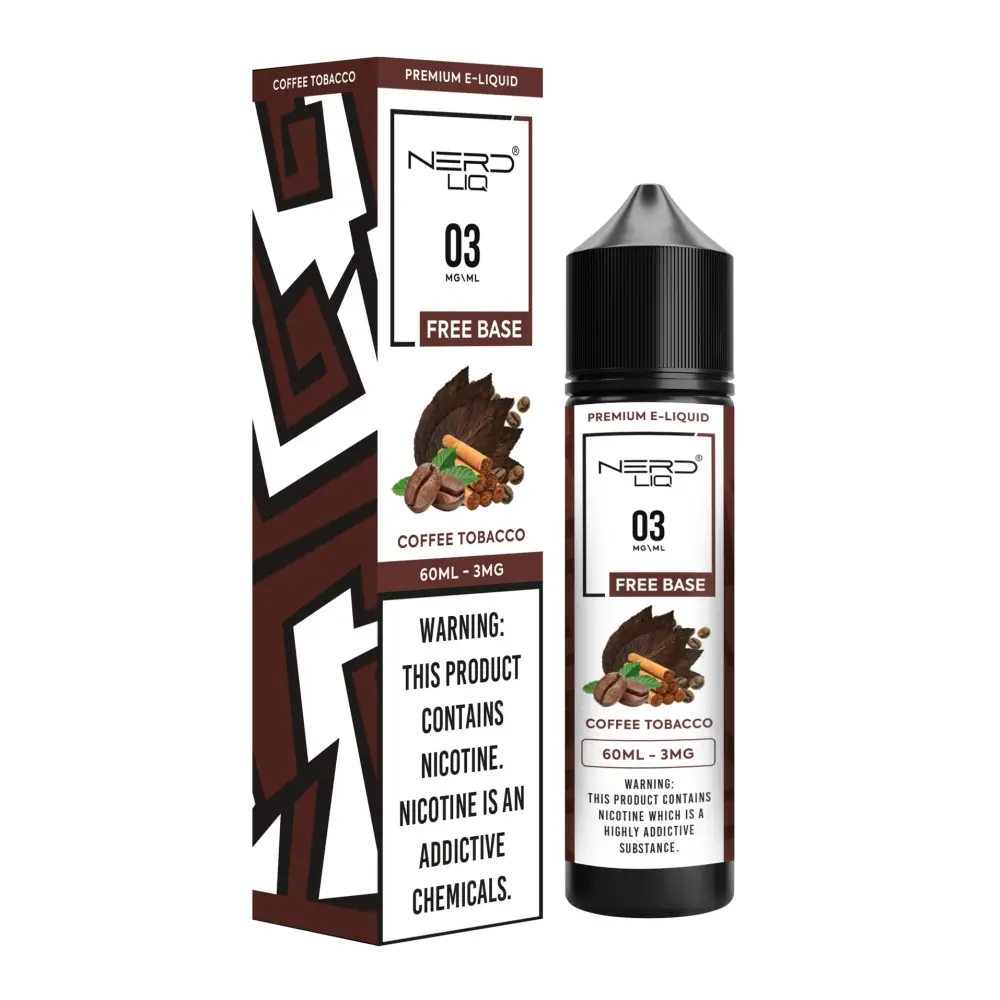 Nerd Liq E-liquid Vape Juice 60ml - Coffee Tobacco - E-liquid - Vapes Uae