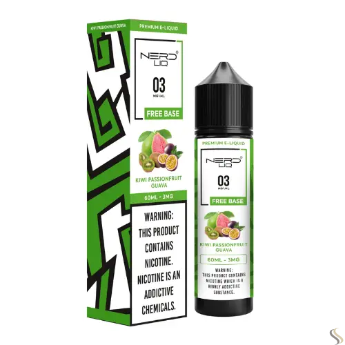 Nerd Liq E-liquid Vape Juice 60ml - Kiwi Passionfruit Guava - E-liquid - Vapes Uae