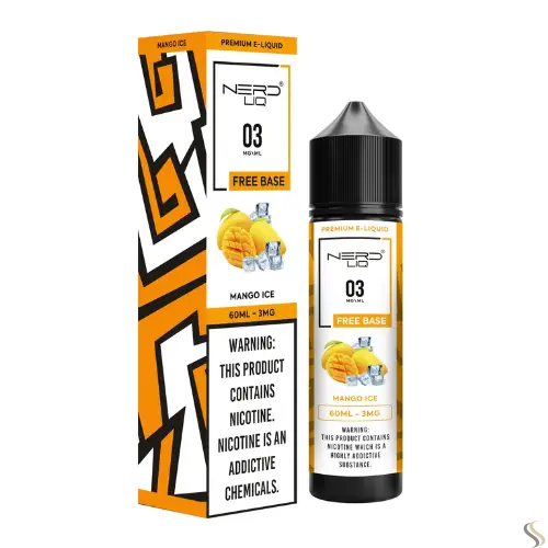 Nerd Liq E-liquid Vape Juice 60ml - Mango Ice - E-liquid - Vapes Uae