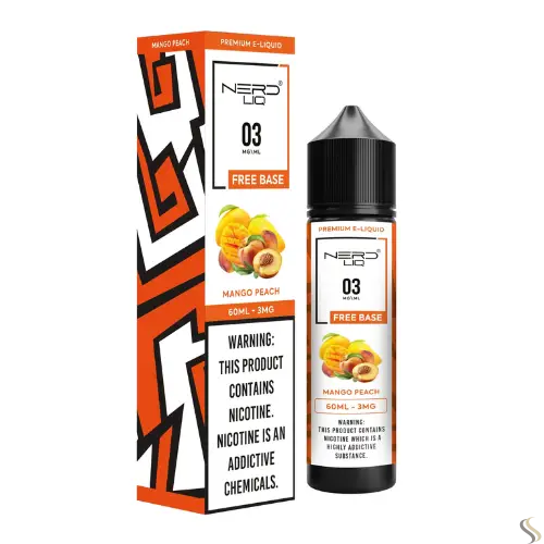 Nerd Liq E-liquid Vape Juice 60ml - Mango Peach - E-liquid - Vapes Uae