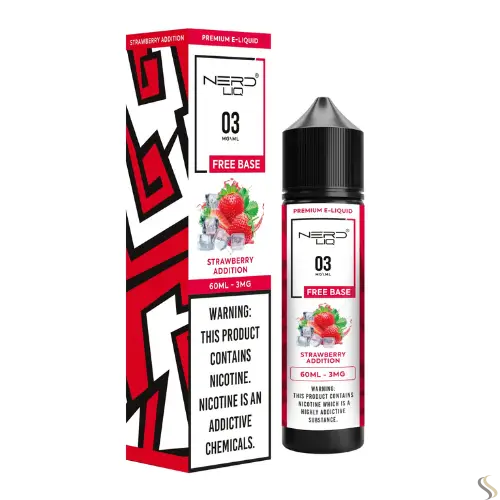 Nerd Liq E-liquid Vape Juice 60ml - Strawberry Addition - E-liquid - Vapes Uae