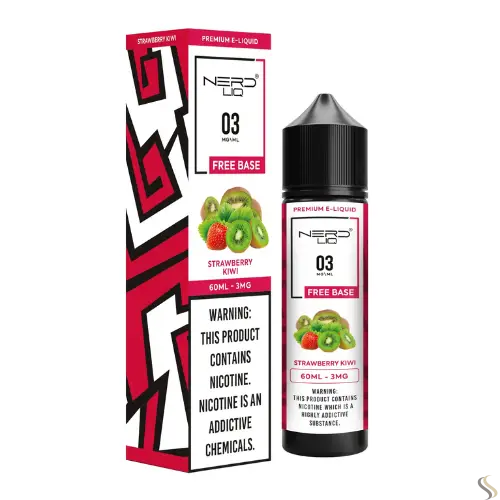 Nerd Liq E-liquid Vape Juice 60ml - Strawberry Kiwi - E-liquid - Vapes Uae