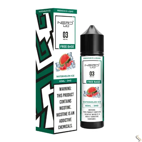 Nerd Liq E-liquid Vape Juice 60ml - Watermelon Ice - E-liquid - Vapes Uae