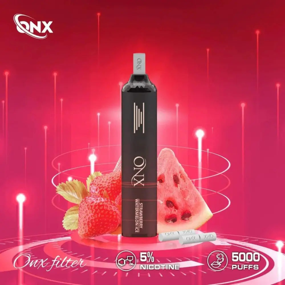 Onx 5000 Puffs Disposable Vape - Strawberry Watermlon Ice - Disposable Vape - Vapes Uae