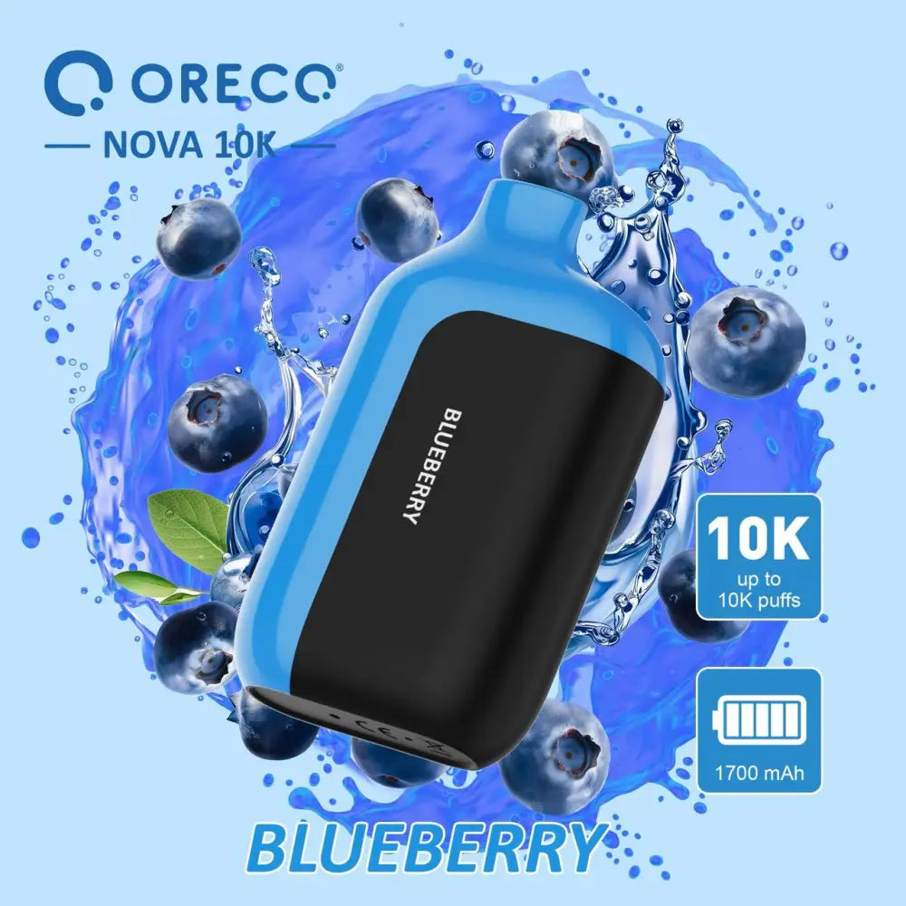 Oreco Nova 10000 Puffs Disposable Vape - Blueberry - Disposable Vape - Vapes Uae
